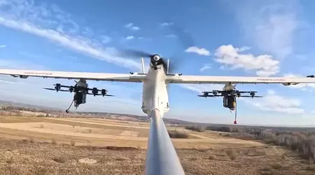 UAV-evolusjon: Den ukrainske rekognoseringsdronen Dovbush T10 kan nå bære seks FPV-droner (video)