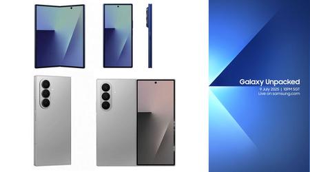 Samsung Galaxy Z Fold 7 i den offisielle paletten: nesten foldfri, men med et blitsende kamera