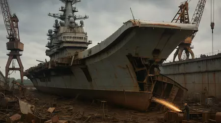 Admiral Kuznetsov kan sendes for skrap: Russland stopper reparasjonen av sitt eneste hangarskip