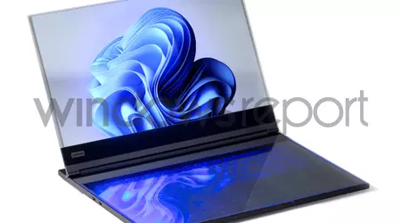 Lenovo viser en bærbar datamaskin med gjennomsiktig skjerm på MWC 2024
