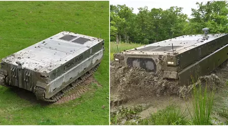 Kroater sammen med Rheinmetall har utviklet en beltedrone monster Komodo