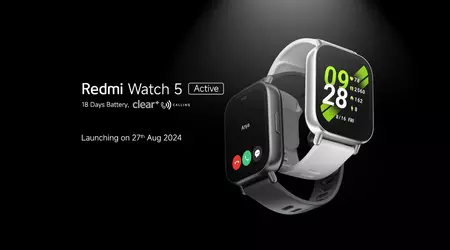 Xiaomi vil avduke Redmi Watch 5 Active smartklokke 27. august