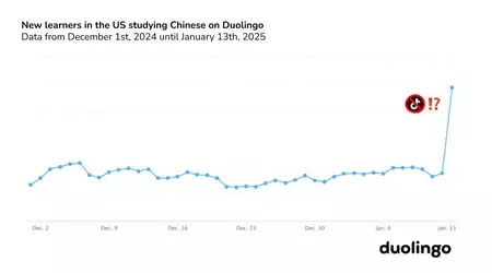 TikTok på blokka, Duolingo på toppen: uventet økning i popularitet