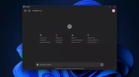 ChatGPT-appen for Windows er nå tilgjengelig for alle gratis