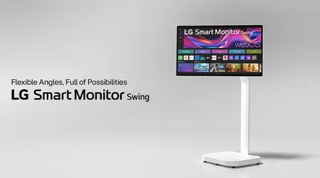 Nå trenger du ikke lenger en datamaskin: LG lanserer Smart Monitor Swing med webOS på et stativ med hjul