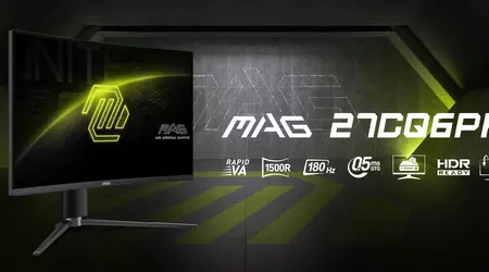 MSI MAG 27CQ6PF: Gaming-skjerm med 2K-skjerm ved 180 Hz til 189 USD