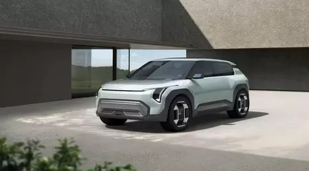 Den nye elbilen Kia EV2 sett på gatene i Korea