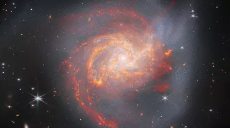 James Webb tok et bilde av galaksen NGC 3256, som ble skapt for 500 millioner år siden ved at to andre galakser kolliderte.