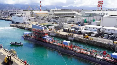 USA starter moderniseringen av atomubåten Virginia i Pearl Harbor