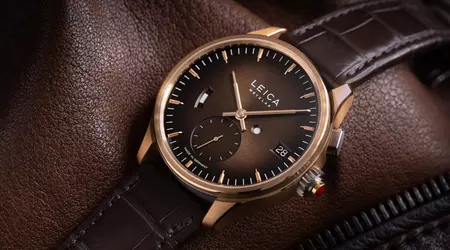 Leica har avduket ZM 1 Gold Limited Edition-klokken med etui i 18 karat gull og alligatorrem til 28 000 dollar.