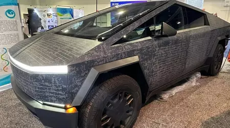 "Wrap" for 10 000 dollar: Tesla Cybertruck dekket av solcellepaneler som driver batteriet om bord