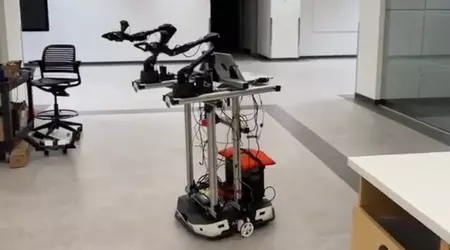 Mobile ALOHA: en toarmet robot laget av Stanford-studenter for "bare 32 000 dollar" som kan læres opp til å gjøre husarbeid.