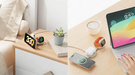 Ny Satechi OntheGo 3-i-1-lader: lader for iPhone, Apple Watch og AirPods