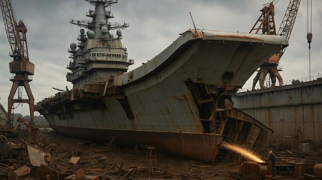 Admiral Kuznetsov kan sendes for skrap: ...