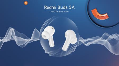 Xiaomi presenterer budsjetthodetelefonene Redmi Buds 5A med ANC og Google Fast Pair-funksjon 23. april.