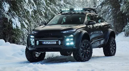 Q6 e-tron offroad-konsept: Audi har laget en elektrisk SUV med portalaksler