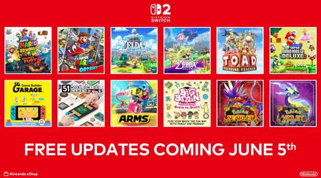 Nintendo tilbyr Switch 2-kjøpere en gratis oppdatering til tolv av sine egne spill