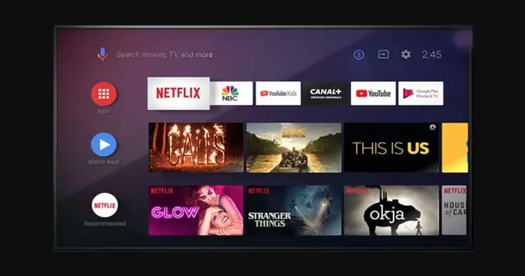 En feil på Android TV kan ...