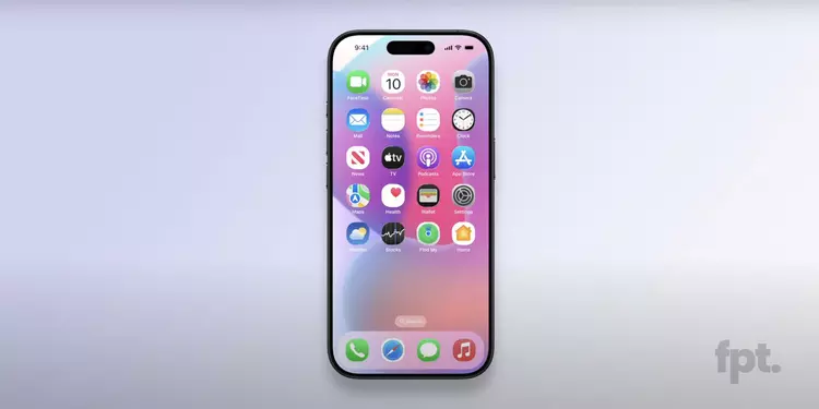 iOS 19-grensesnitt med runde ikoner og ...