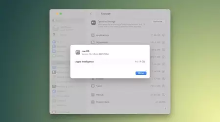Slik finner du ut hvor mye plass Apple Intelligence tar opp i macOS 15.4