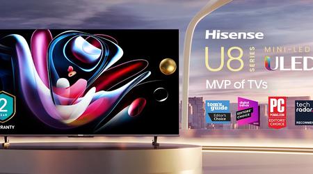 Hisense U8Q Mini LED-TV: Ny 4K- og Dolby Atmos-TV tilgjengelig i Europa