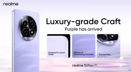 Realme 13 Pro+ med den nye fargen Monet Purple kommer til India