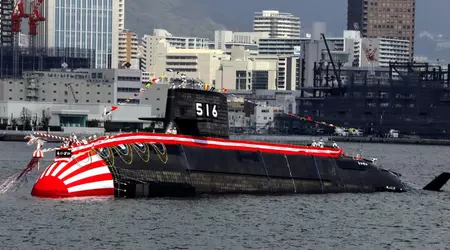 Kawasaki Heavy Industries har sjøsatt ubåten JS Raigei, som skal utstyres med litium-ion-batterier, Type 18-torpedoer og Harpoon sjømålsmissiler.