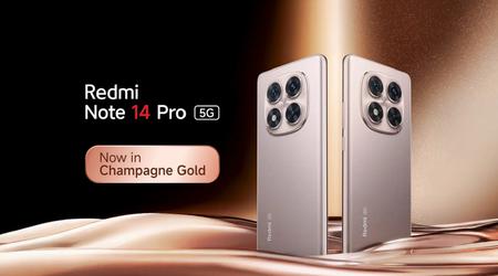 Redmi Note 14 Pro og Pro+ er nå tilgjengelige i den elegante champagnegullfargen