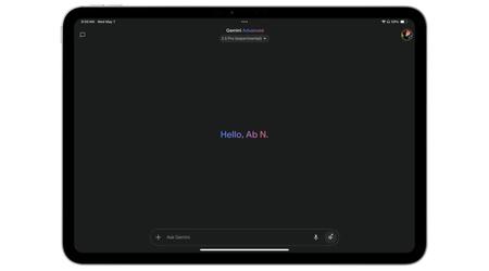 Google Gemini-appen fungerer nå i fullskjermmodus på iPad