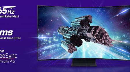 Samsung Odyssey Ark G97NC - buet spillmonitor med 4K UHD-oppløsning og 165 Hz bildefrekvens