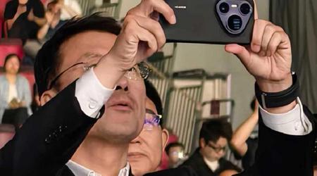 Huawei CEO 'uforskyld' viste frem den ennå ikke avduket flaggskip Pura 80 (muligens Ultra) smarttelefonen