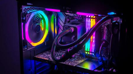 5 datamaskinkomponenter med RGB-belysning