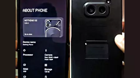 En prototyp av Nothing Phone (2a) med dobbelt kamera og AMOLED-skjerm har dukket opp på bilder.