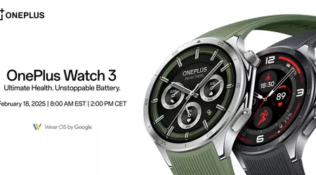 OnePlus kunngjør lanseringen av den nye OnePlus Watch 3: Presentasjonsdato er 18. februar