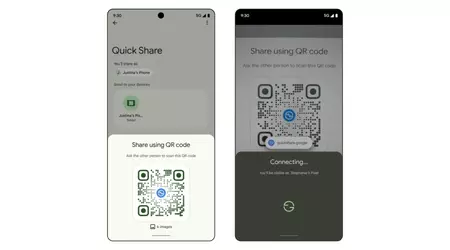 Google begynner å rulle ut fildeling med QR-koder i Quick Share