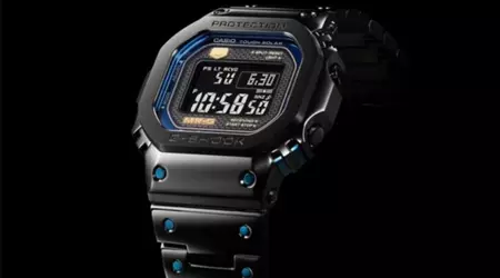 Ny G-Shock MRG-B5000BA-1JR med titankasse og blå aksenter dukker opp i Casios onlineoppføring