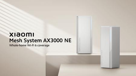 Xiaomi har introdusert AX3000 NE Mesh-systemet med WiFi 6-støtte på det globale markedet 