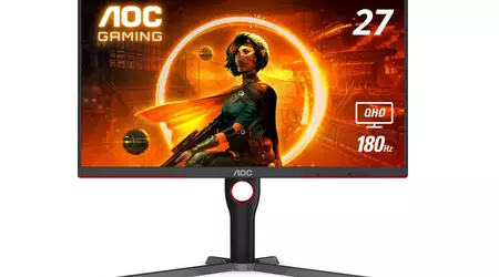 AOC Q27G3XMN debuterte utenfor Kina: 27-tommers 2K QD-Mini LED-skjerm med 180 Hz oppdateringsfrekvens og en pris på 310 dollar.