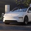 Den oppdaterte Tesla Model Y - sett forfra