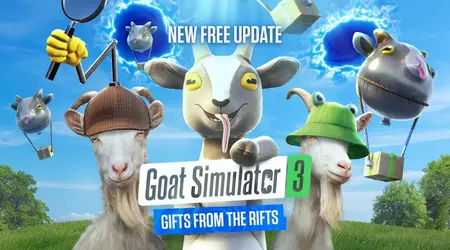 Det blir mer geitegalskap: en stor gratis Gifts from the Rifts-oppdatering har blitt utgitt for Goat Simulator 3