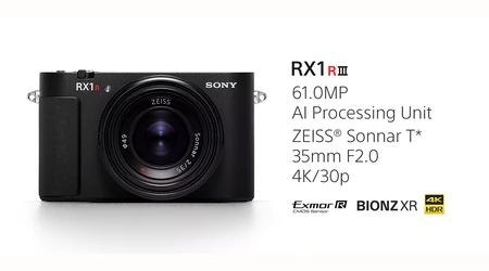 Sony har avduket RX1R III kompaktkamera - et profesjonelt verktøy i lommen din for $5100