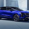 2026 Cadillac Optiq V i de sterke lysene.