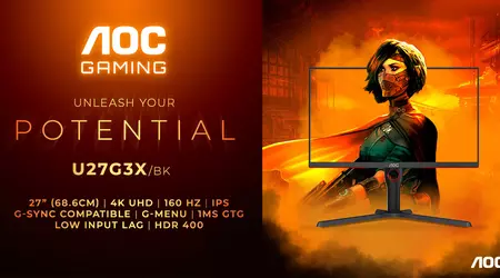 4K UHD, 160 Hz og NVIDIA G-Sync for 500 pund - AOC Gaming U27G3X/BK-skjerm avduket