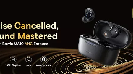 Baseus Bowie MA10: TWS-hodetelefoner med hybrid ANC og opptil 140 timers batterilevetid for under 30 dollar.