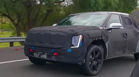 Kia elektrisk pickup som ligner på EV9 oppdaget i California (video)
