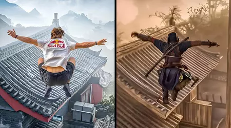 Ikke tenk på å gjøre det igjen! Parkour-teamet fra Red Bull Gaming rekonstruerte farlige stunt fra Assassin's Creed: Shadows