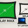 Splay Max miniatyr i utfoldet form