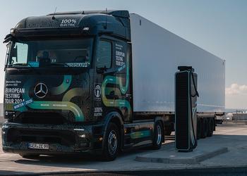 Mercedes eActros 600 elektrisk lastebil sikter ...