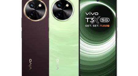 vivo T3x 5G: 120 Hz-skjerm, Snapdragon 6 Gen 1-brikke, IP67-beskyttelse, 6000 mAh-batteri og pris fra $ 160
