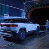 Den nye Jeep Compass i en vindtunnel.